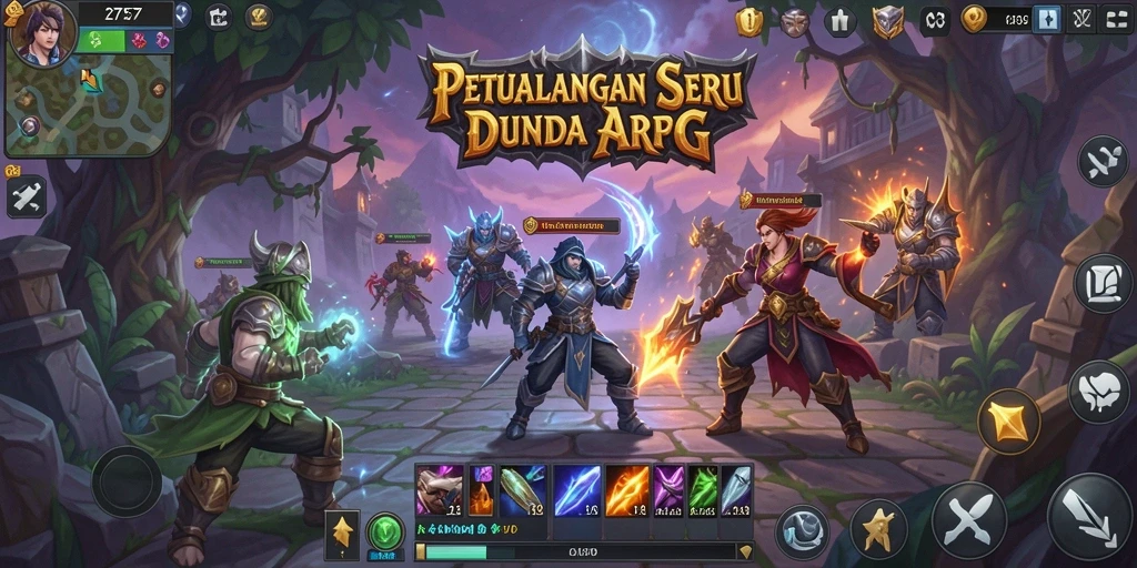 Tampilan gameplay seru dalam petualangan ARPG 2757.