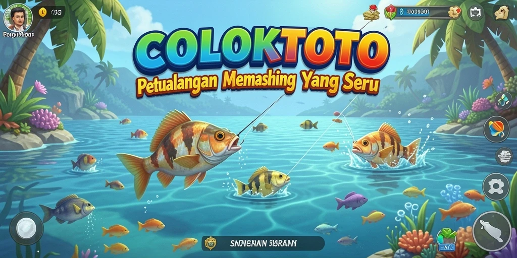 Tampilan gameplay COLOKTOTO yang seru dan realistis dalam memancing.