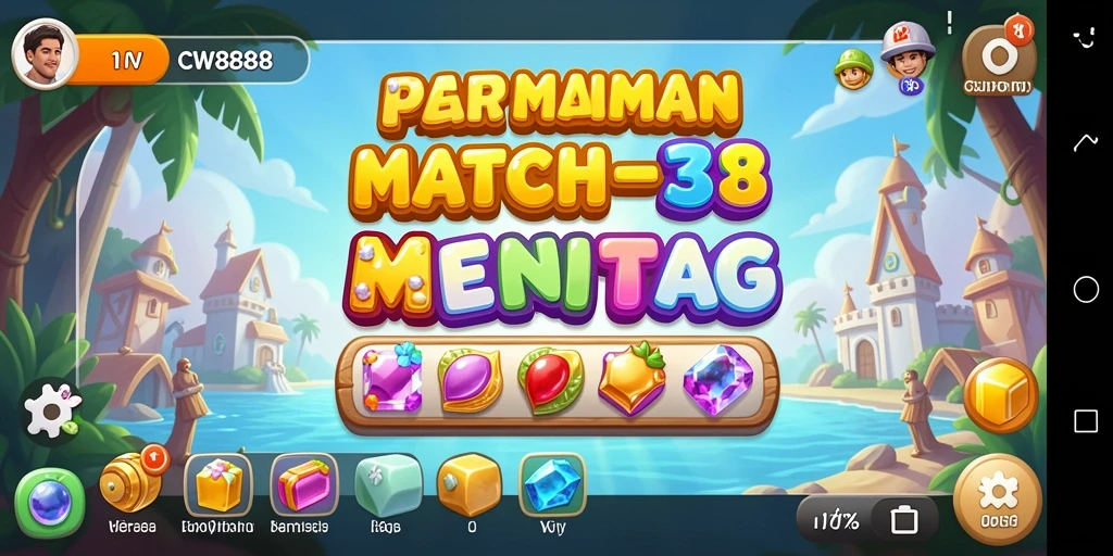 Tampilan Gamplay Seru dan Menantang dari CW8888 Match-3.