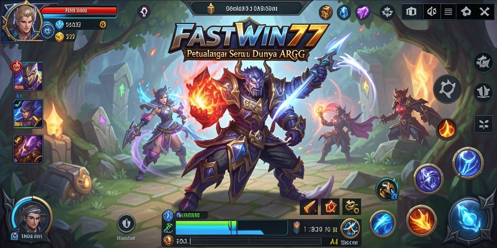 Screenshot menunjukkan aksi seru dalam pertempuran ARPG yang intens.