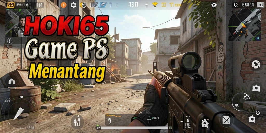Gameplay HOKI65 menampilkan pertempuran FPS yang intens dan seru.