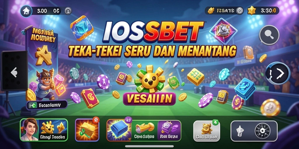Screenshot menampilkan gameplay seru IOSBET dengan teka-teki warna-warni.