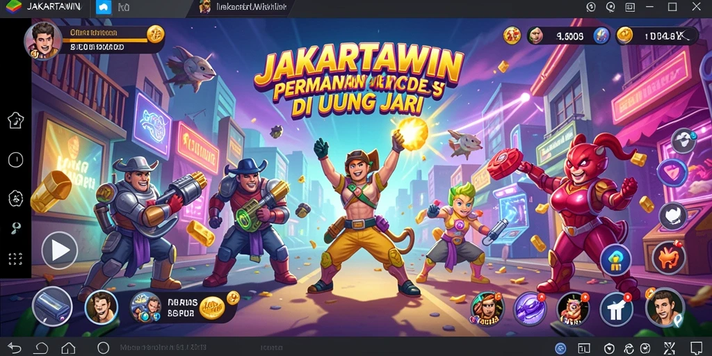 Screenshot gameplay menampilkan aksi seru dalam JAKARTAWIN.