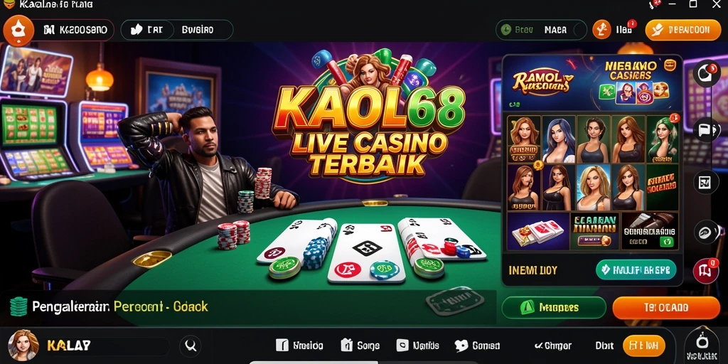 Tampilan gameplay langsung KAOL68 yang memikat dan interaktif.