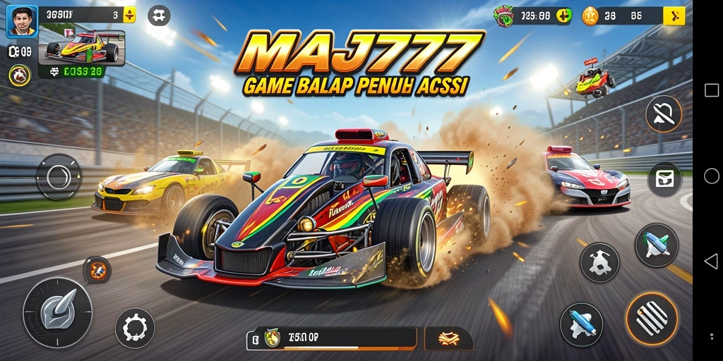 Gameplay balapan yang mendebarkan di MAJ777, penuhi kecepatan dan tantangan.