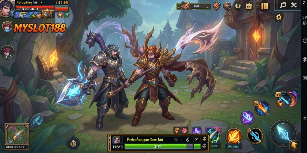 Tampilan seru dari gameplay ARPG yang penuh aksi.