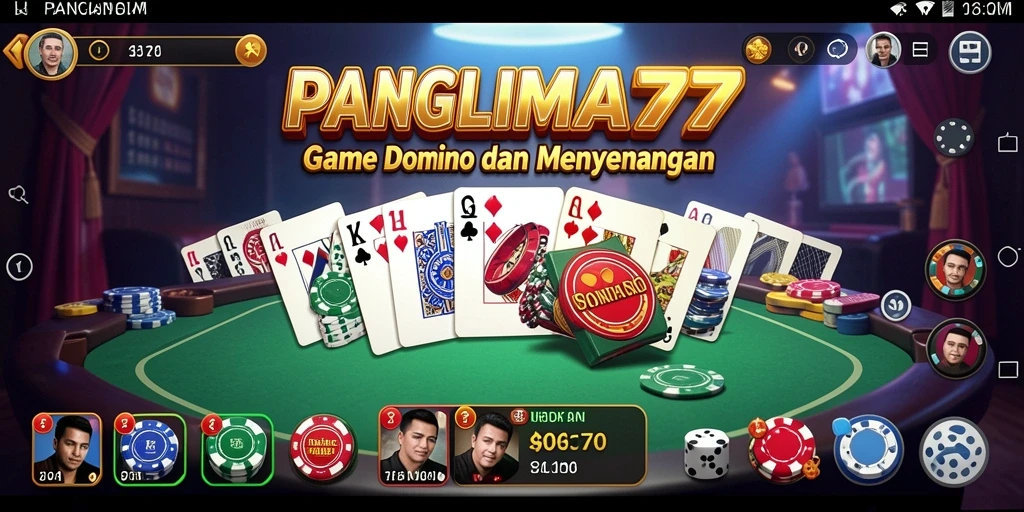 Screenshot permainan Domino yang menarik dan interaktif.
