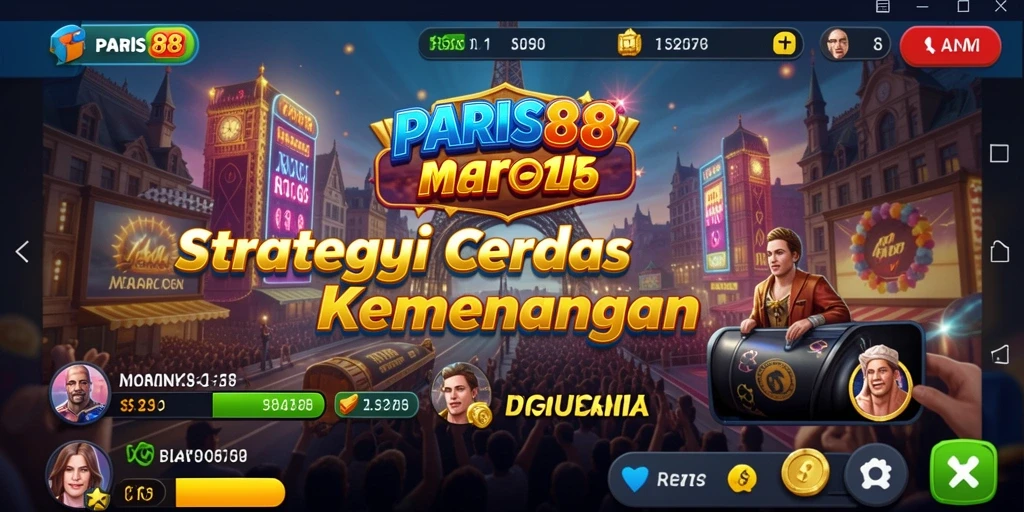 Tampilan gameplay PARIS88 yang penuh dengan strategi menarik.