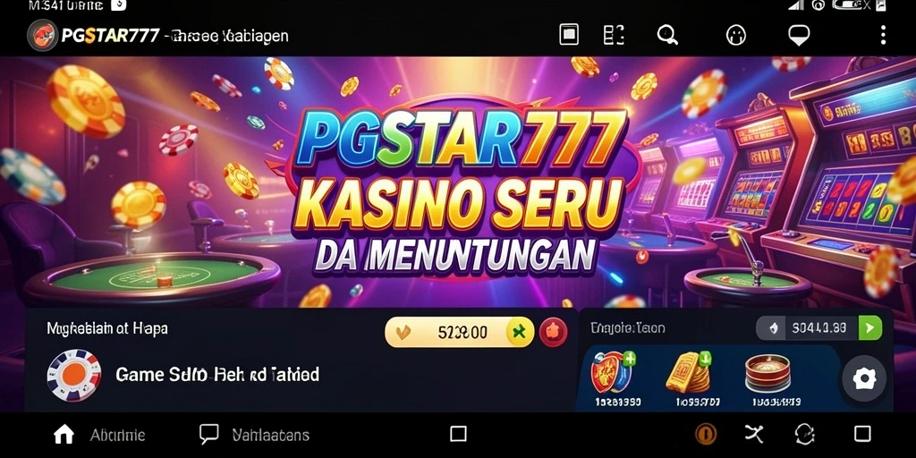 Tampilan gameplay seru PGSTAR777 dalam permainan Kasino.