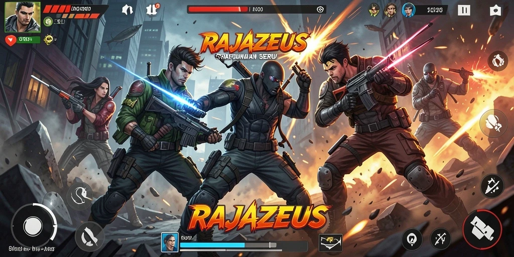 Screenshot gameplay RAJAZEUS dengan aksi seru dan grafis menawan.