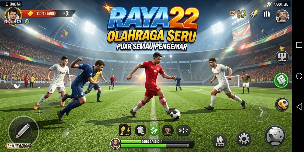 Tampilan gameplay RAYA22 yang seru dan mendebarkan.
