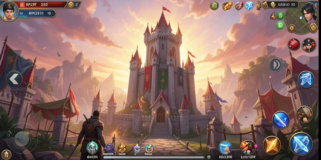 Screenshot menampilkan aksi mendebarkan dalam permainan Tower Defense.